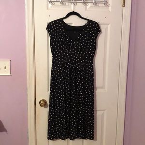 Black Dress w/ White Polka Dots